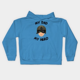 Gun Pilot - My Dad My Hero Kids Hoodie